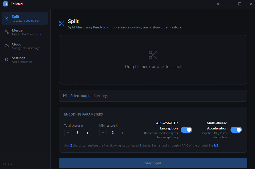 ShardHex — Split interface